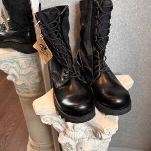 Rothco G.I.‎ Type Sierra Sole Tactical Boots Black Leather Nylon Size 7 Wide New